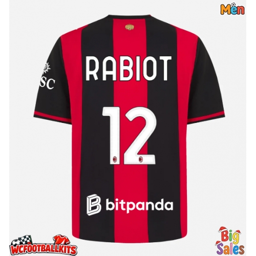 AC Milan Adrien Rabiot #12 Replica Home Stadium Shirt 2026-27 Short Sleeve